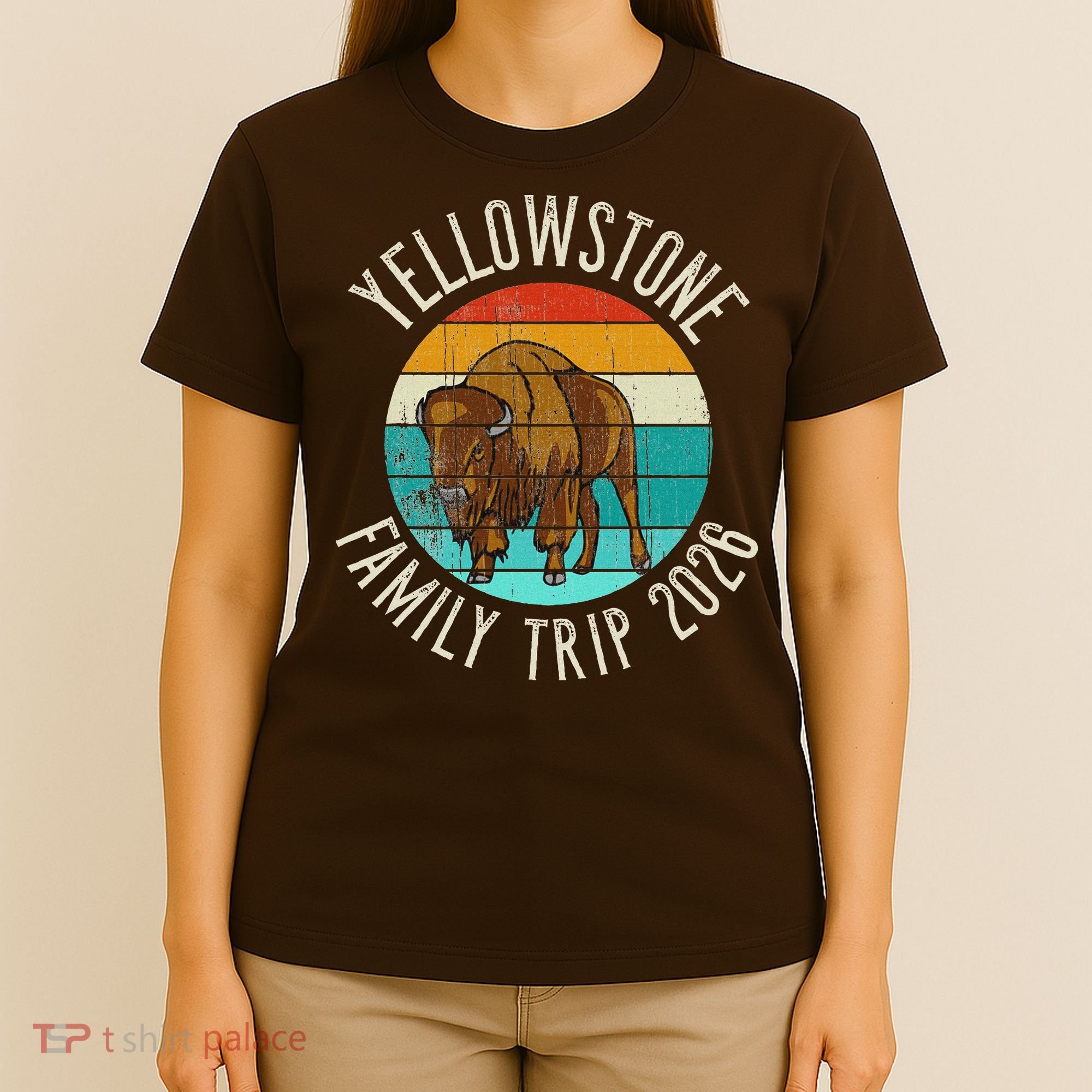 Vintage Yellowstone Family Trip 2026 T-Shirt