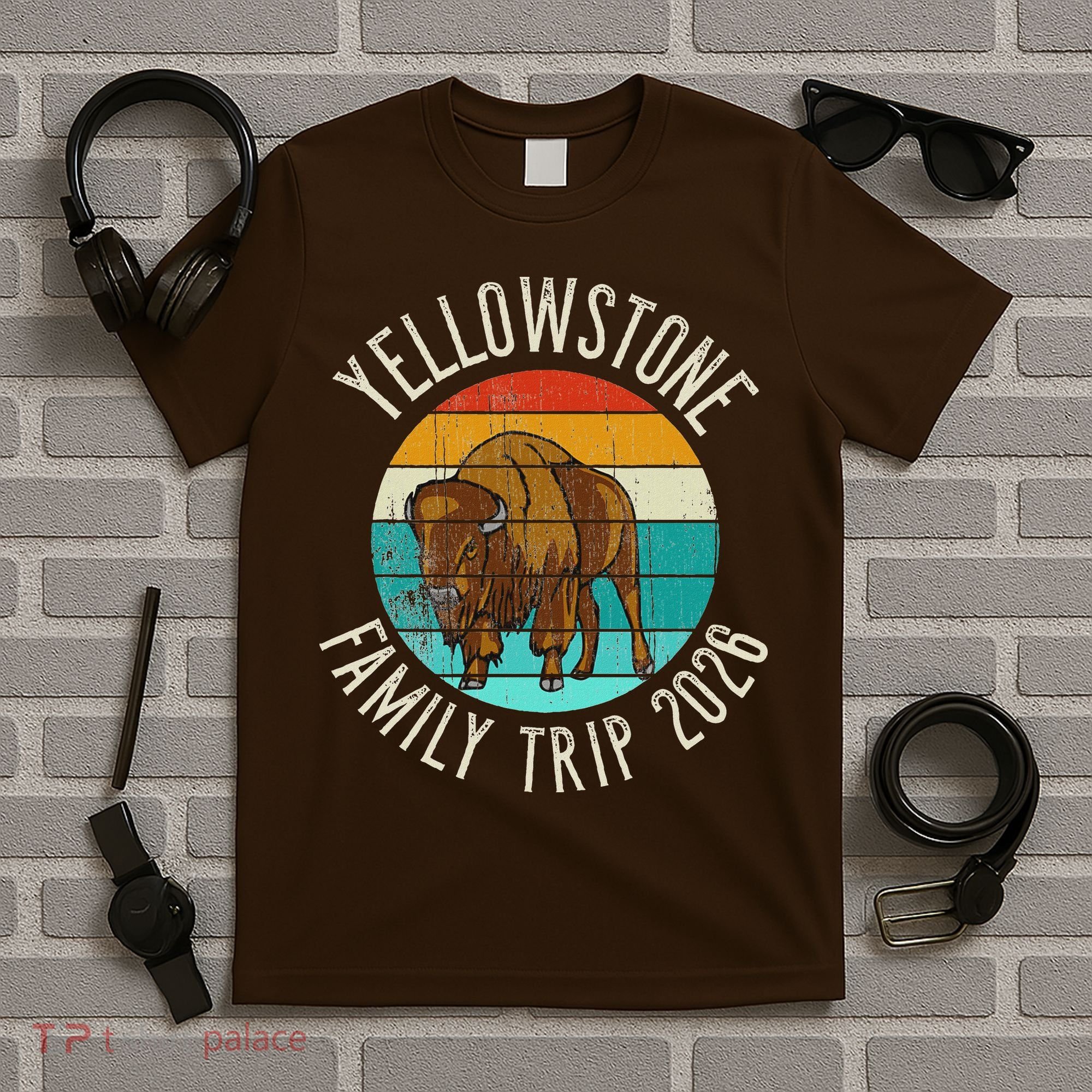 Vintage Yellowstone Family Trip 2026 T-Shirt