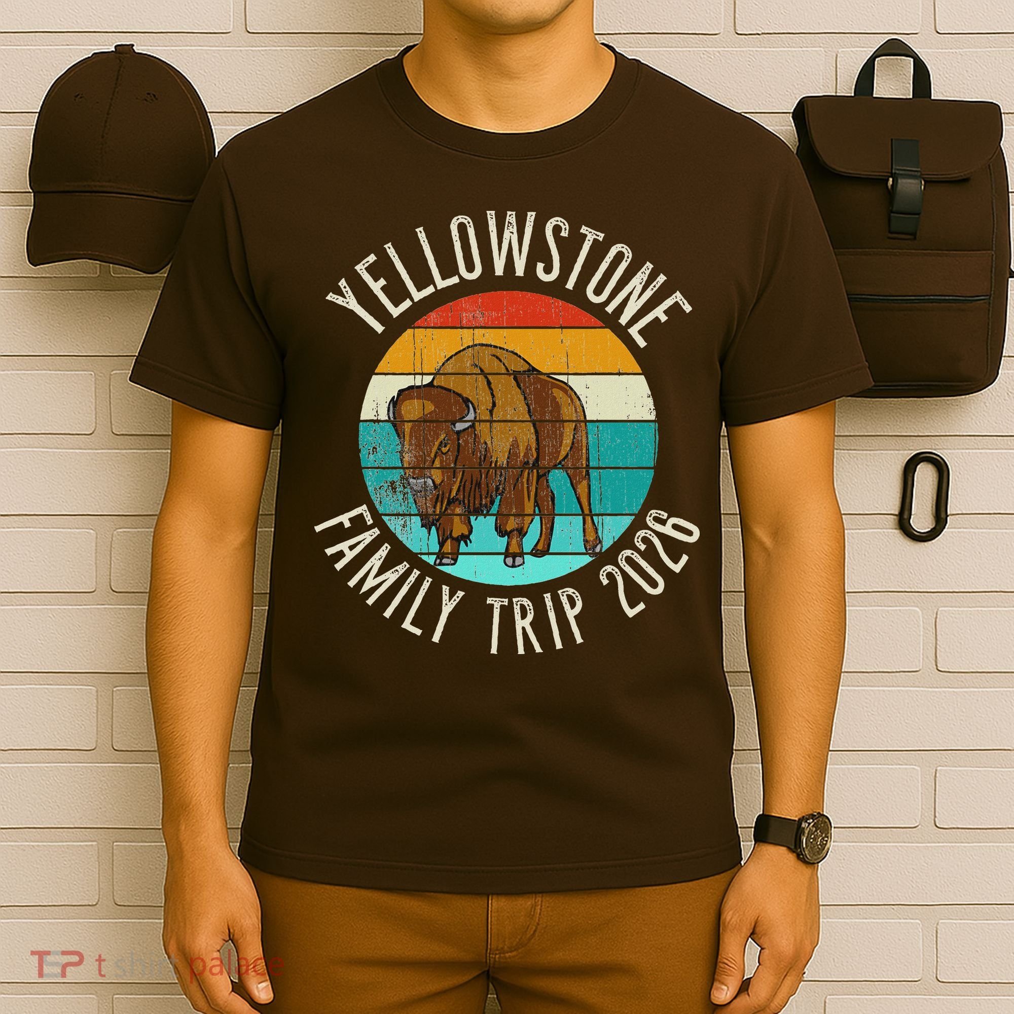 Vintage Yellowstone Family Trip 2026 T-Shirt