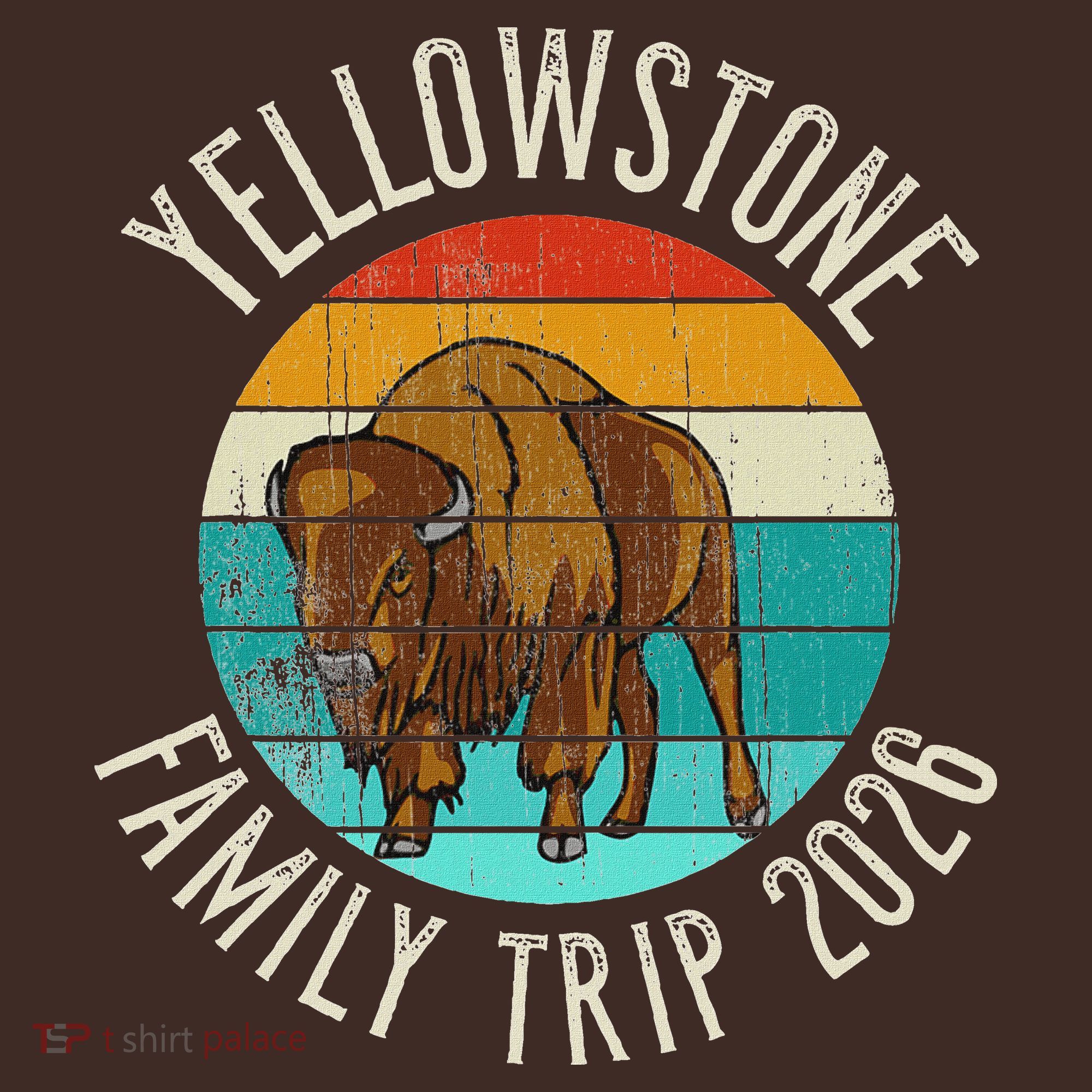 Vintage Yellowstone Family Trip 2026 T-Shirt