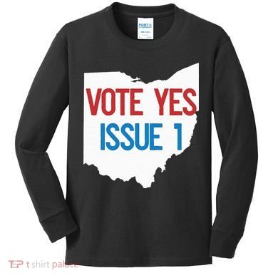 Vote Yes Issue 1 Kids Long Sleeve Shirt
