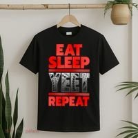 Vintage Yeet Mens Funny Saying Eat Sleep Repeat T-Shirt thumb 2