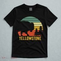 Vintage Yellowstone National Park Retro Travel Buffalo Bison T-Shirt thumb 5