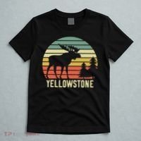 Vintage Yellowstone National Park Moose Retro Travel Gift T-Shirt thumb 5