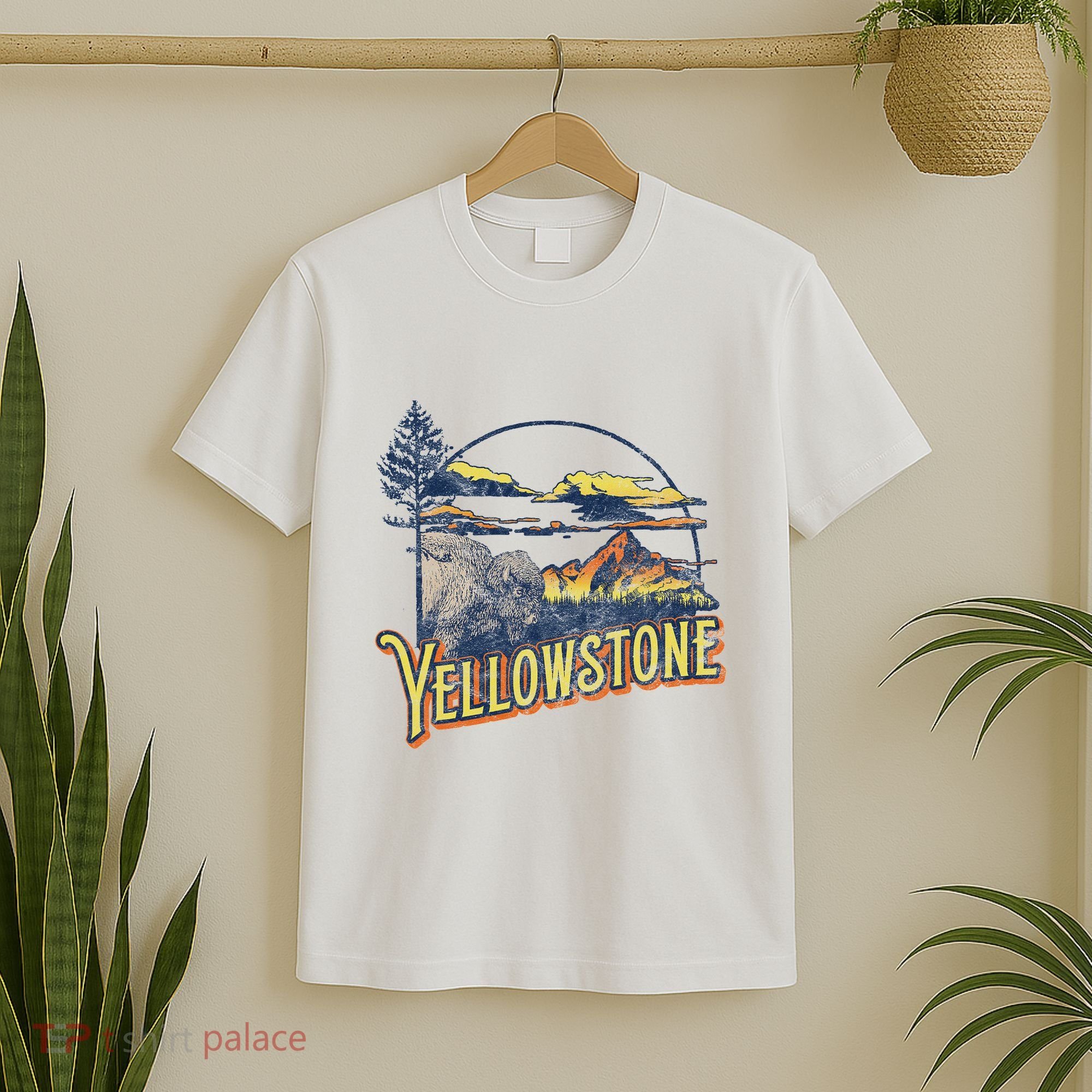 Vintage Yellowstone National Park Retro 80S Style Graphic T-Shirt