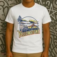 Vintage Yellowstone National Park Retro 80S Style Graphic T-Shirt thumb 3
