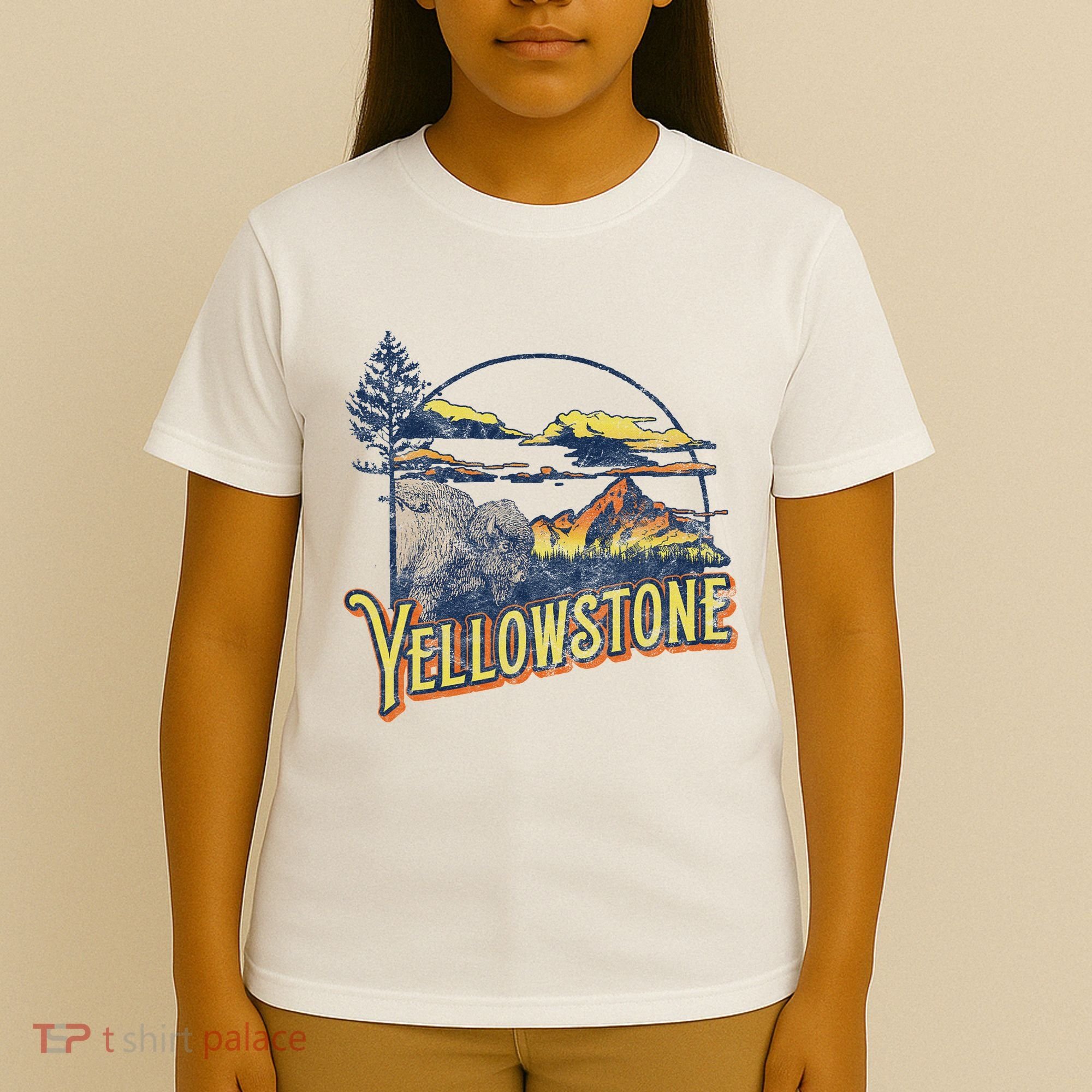 Vintage Yellowstone National Park Retro 80S Style Graphic T-Shirt