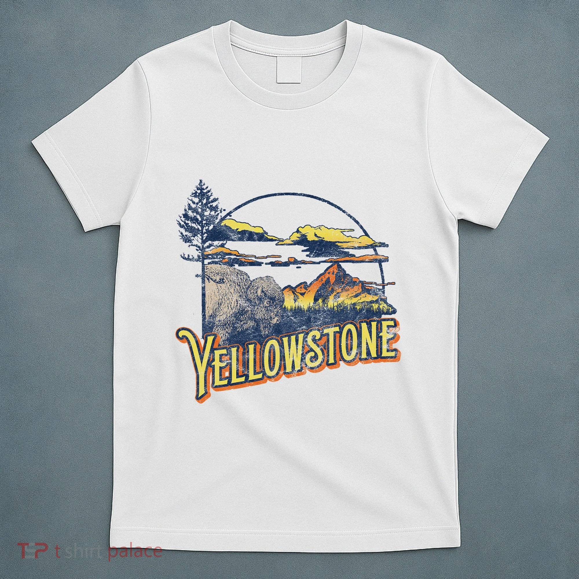 Vintage Yellowstone National Park Retro 80S Style Graphic T-Shirt