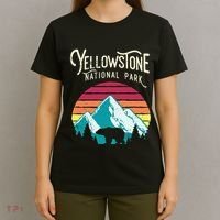 Vintage Yellowstone National Park Wy Mountain Bear T-Shirt thumb 4