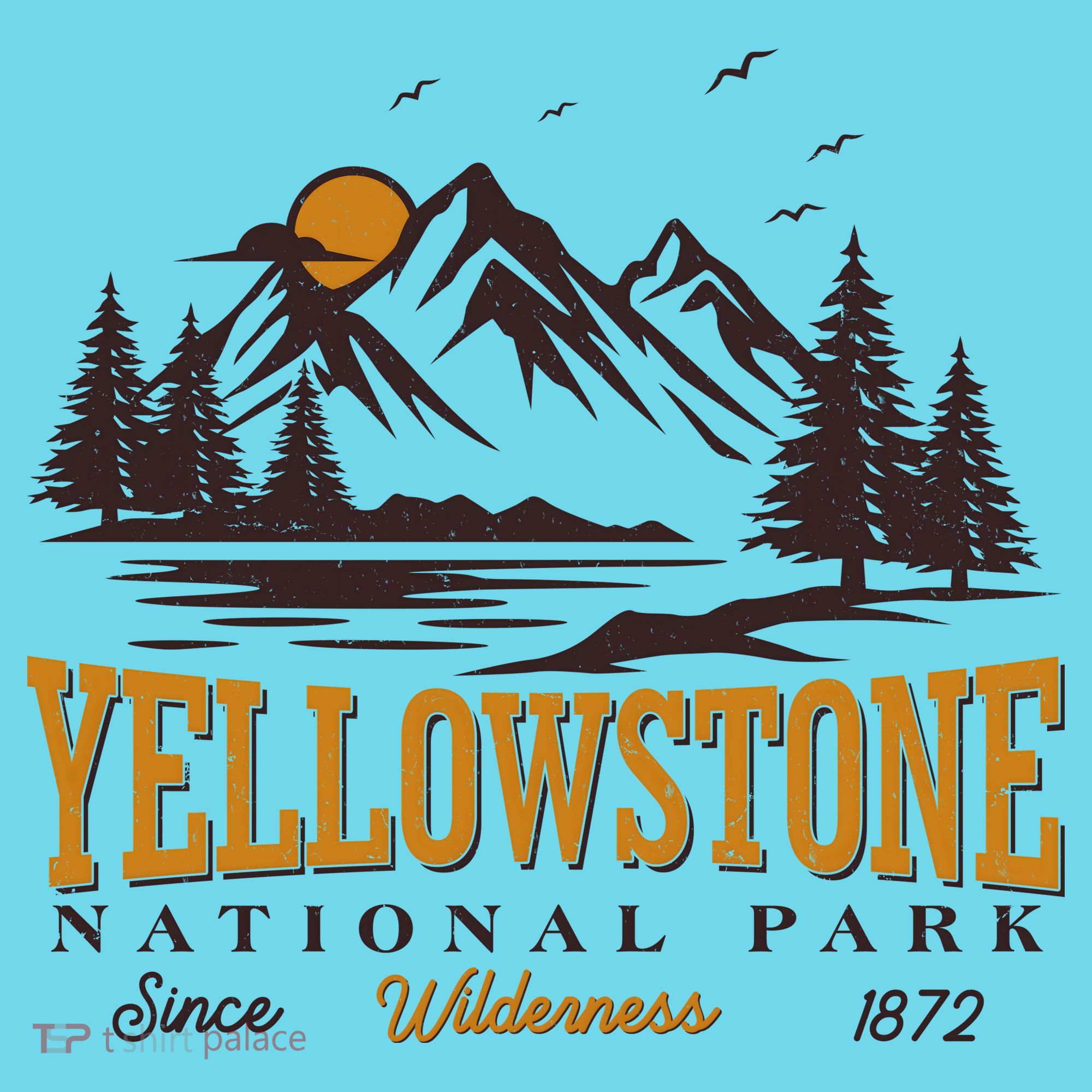 Vintage Yellowstone National Park Wilderness Since 1872 T-Shirt
