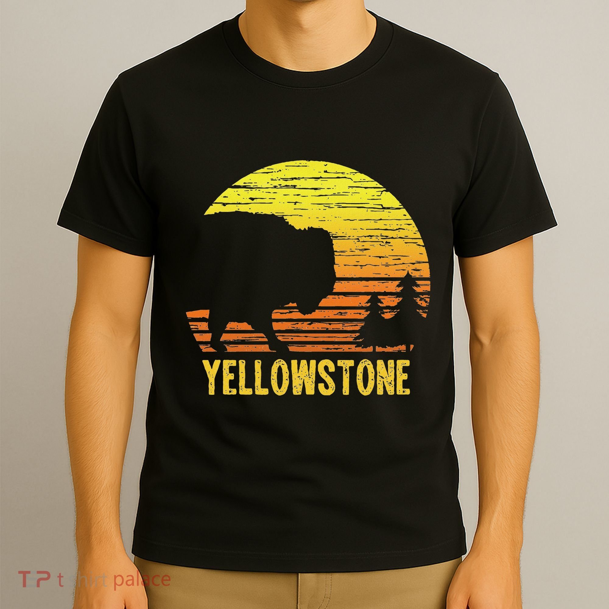 Vintage Yellowstone National Park Retro Travel Gift T-Shirt