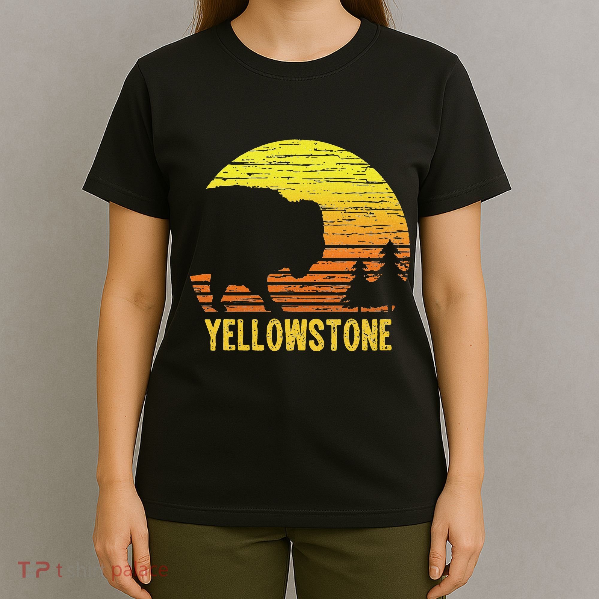 Vintage Yellowstone National Park Retro Travel Gift T-Shirt