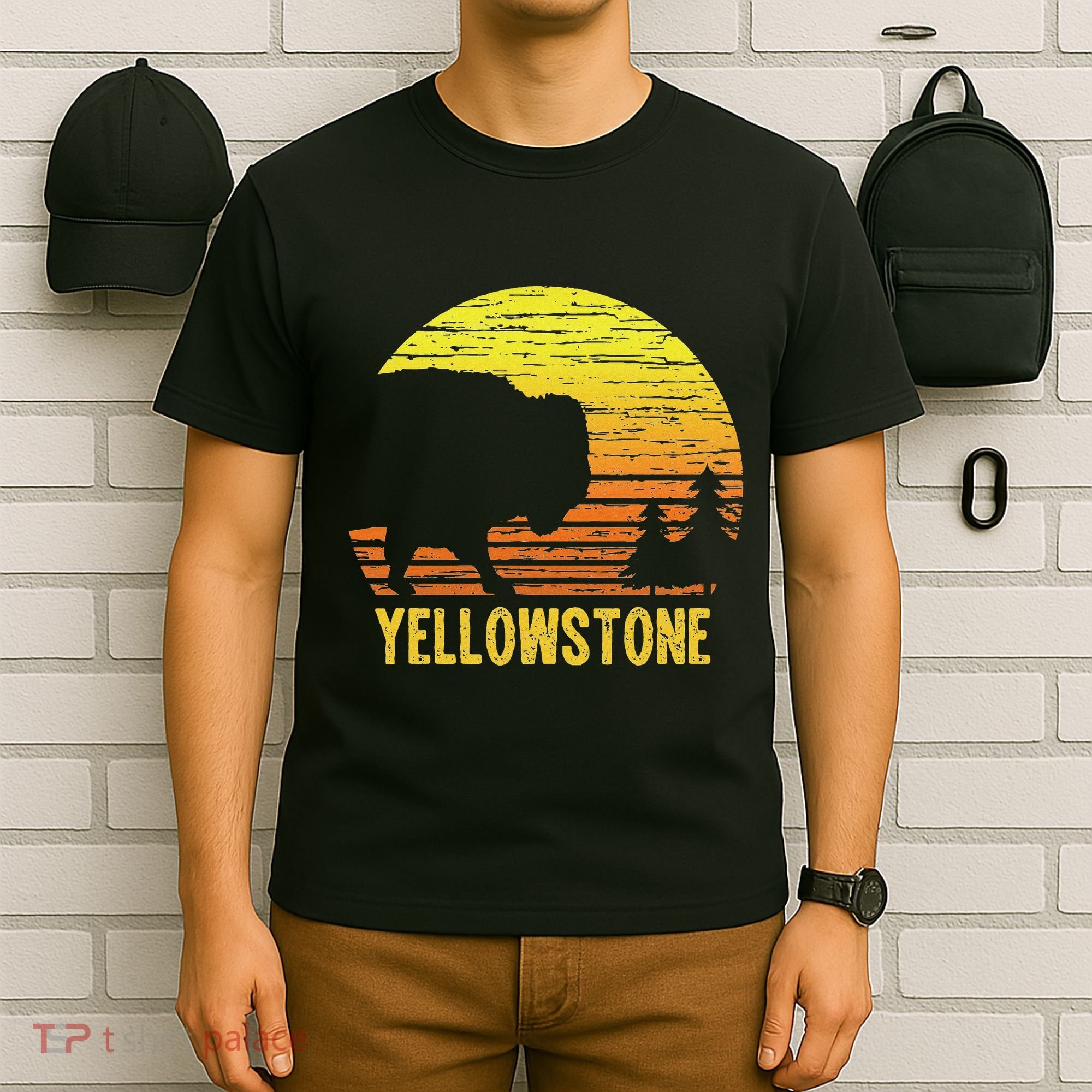 Vintage Yellowstone National Park Retro Travel Gift T-Shirt