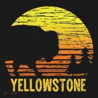 Vintage Yellowstone National Park Retro Travel Gift T-Shirt thumb 7