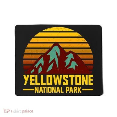 Vintage Yellowstone National Park Mousepad
