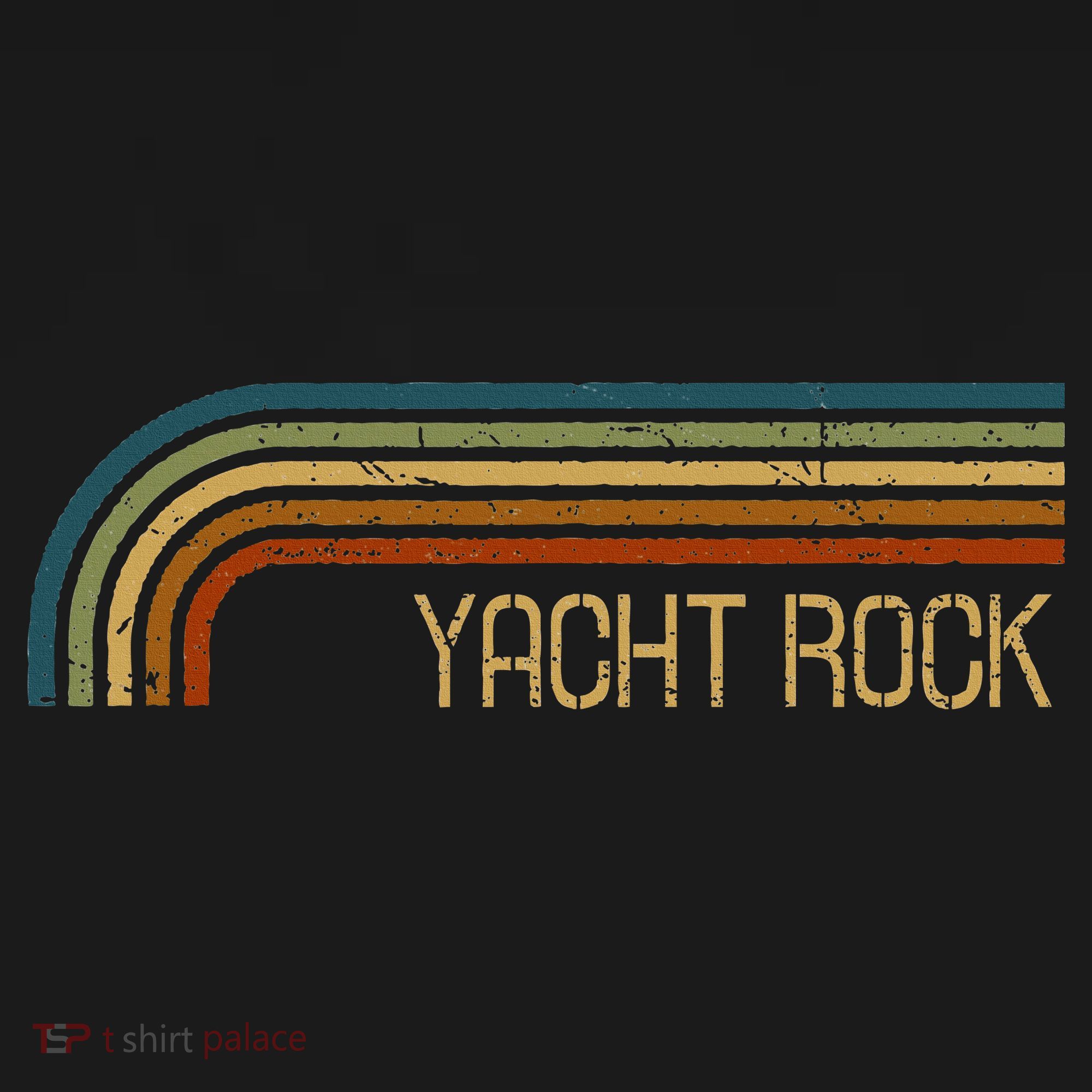 Vintage Yacht Rock Retro Stripes T-Shirt