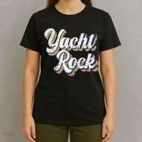 Vintage Yacht Rock Party Boat Drinking T-Shirt thumb 4