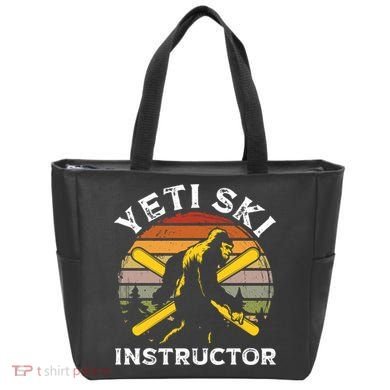 Vintage Yeti Ski Instructor Skiing Lover Gift For Skier Tote Bag