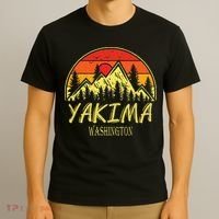 Vintage Yakima Washington WA Mountains Hike Hiking Souvenir T-Shirt thumb 3