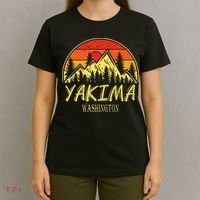 Vintage Yakima Washington WA Mountains Hike Hiking Souvenir T-Shirt thumb 4