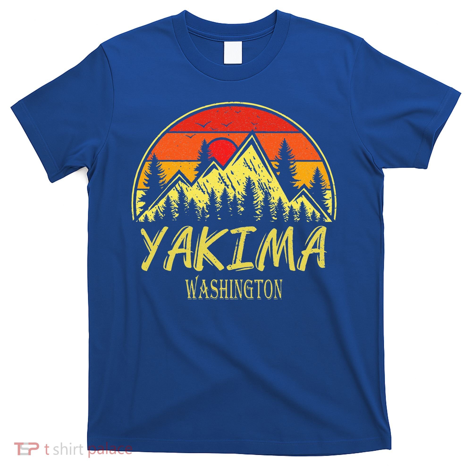 Vintage Yakima Washington WA Mountains Hike Hiking Souvenir T-Shirt