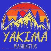 Vintage Yakima Washington WA Mountains Hike Hiking Souvenir T-Shirt thumb 7