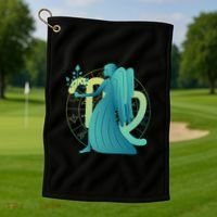 Virgo Zodiac Astrology Golf Towel thumb 1