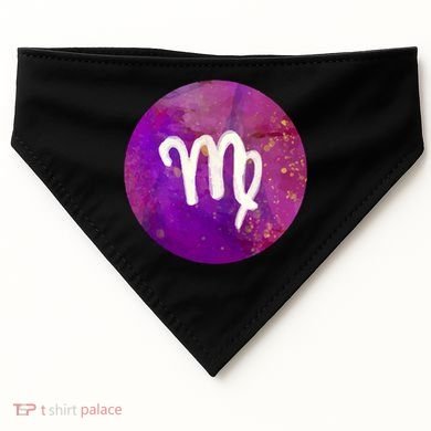 Virgo Zodiac August September Horoscope Birthday Gift USA-Made Doggie Bandana