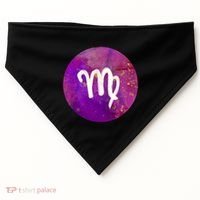 Virgo Zodiac August September Horoscope Birthday Gift USA-Made Doggie Bandana thumb 0