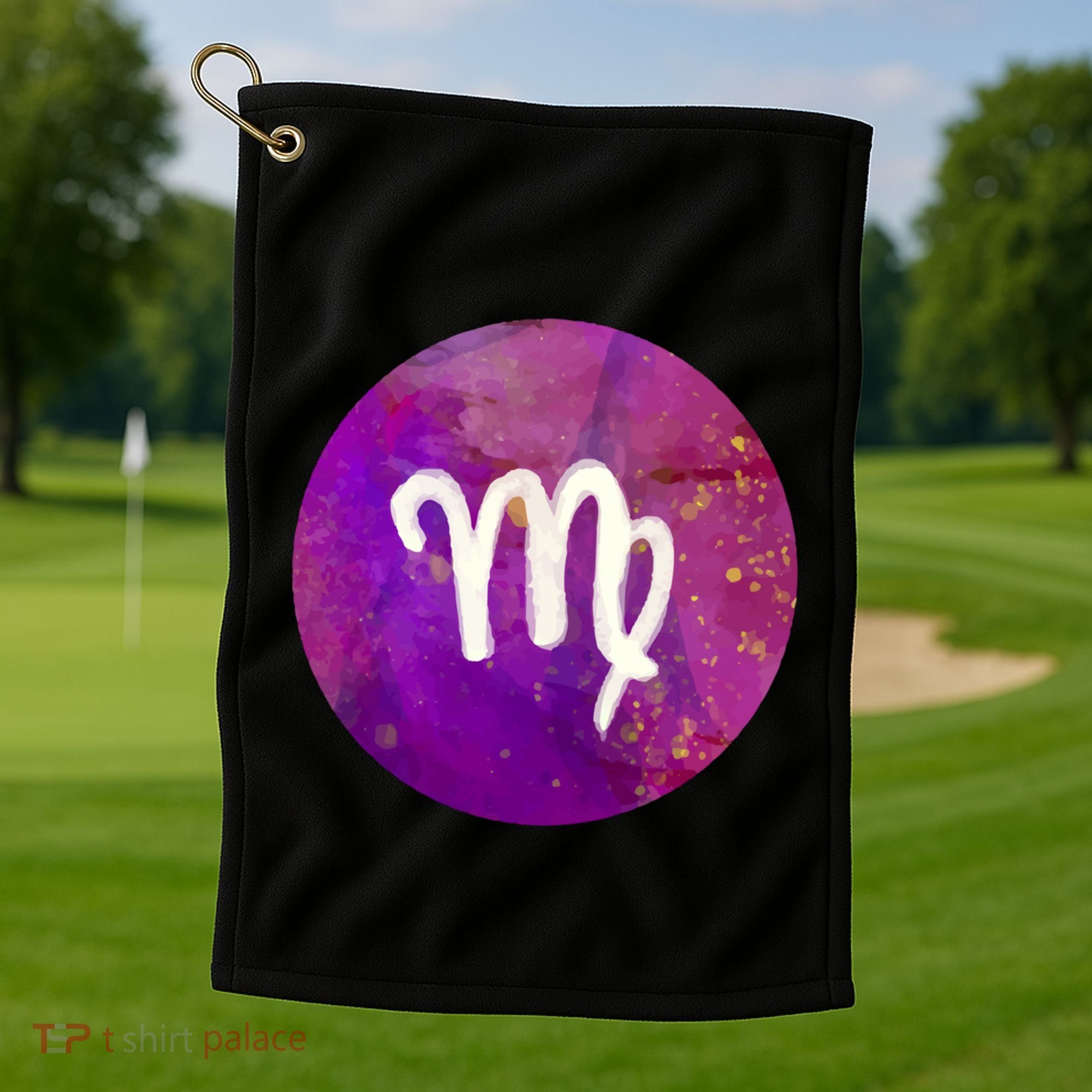 Virgo Zodiac August September Horoscope Birthday Gift Golf Towel