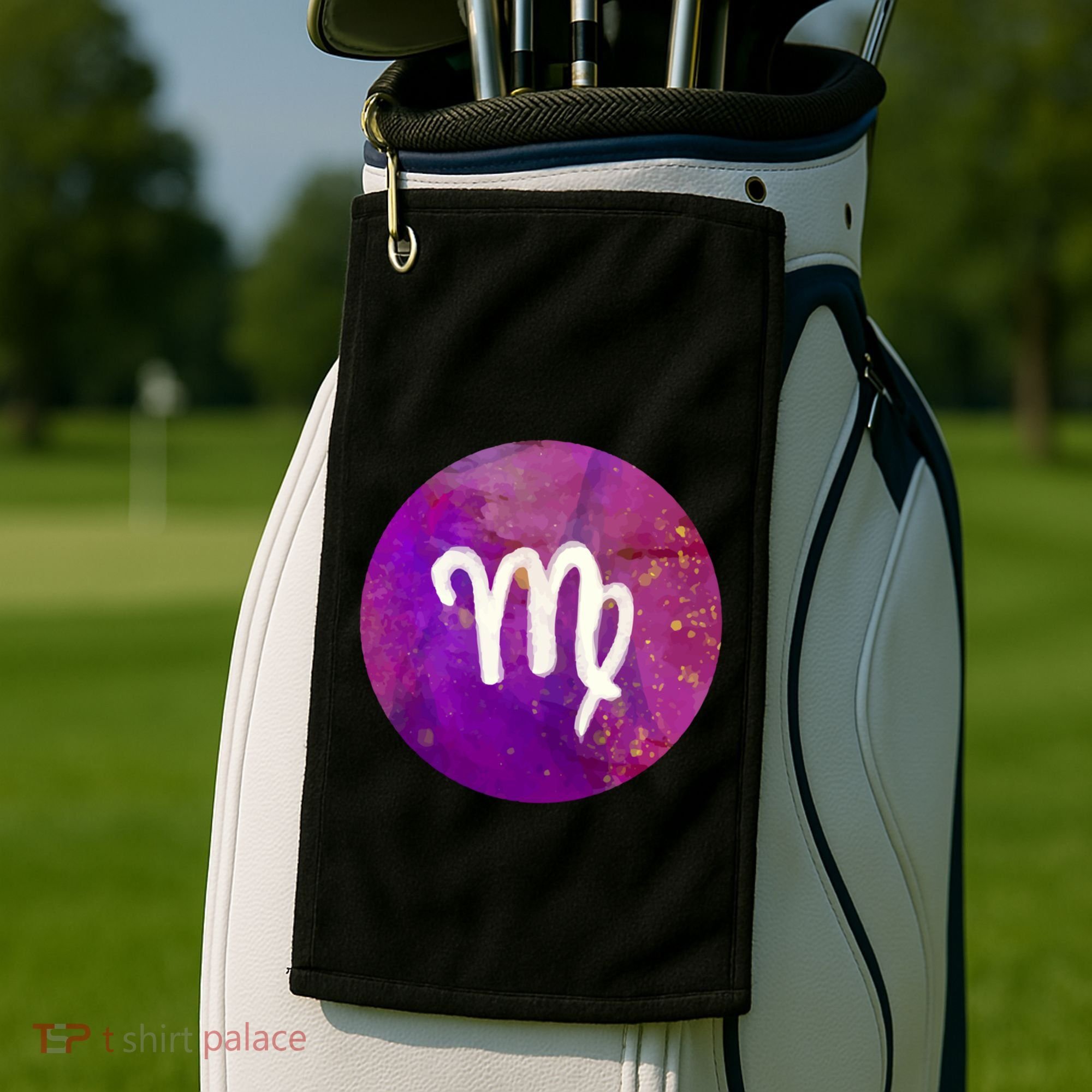 Virgo Zodiac August September Horoscope Birthday Gift Golf Towel