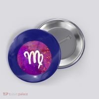 Virgo Zodiac August September Horoscope Birthday Gift Button thumb 0