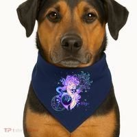 Virgo Zodiac Astrology Gift USA-Made Doggie Bandana thumb 1