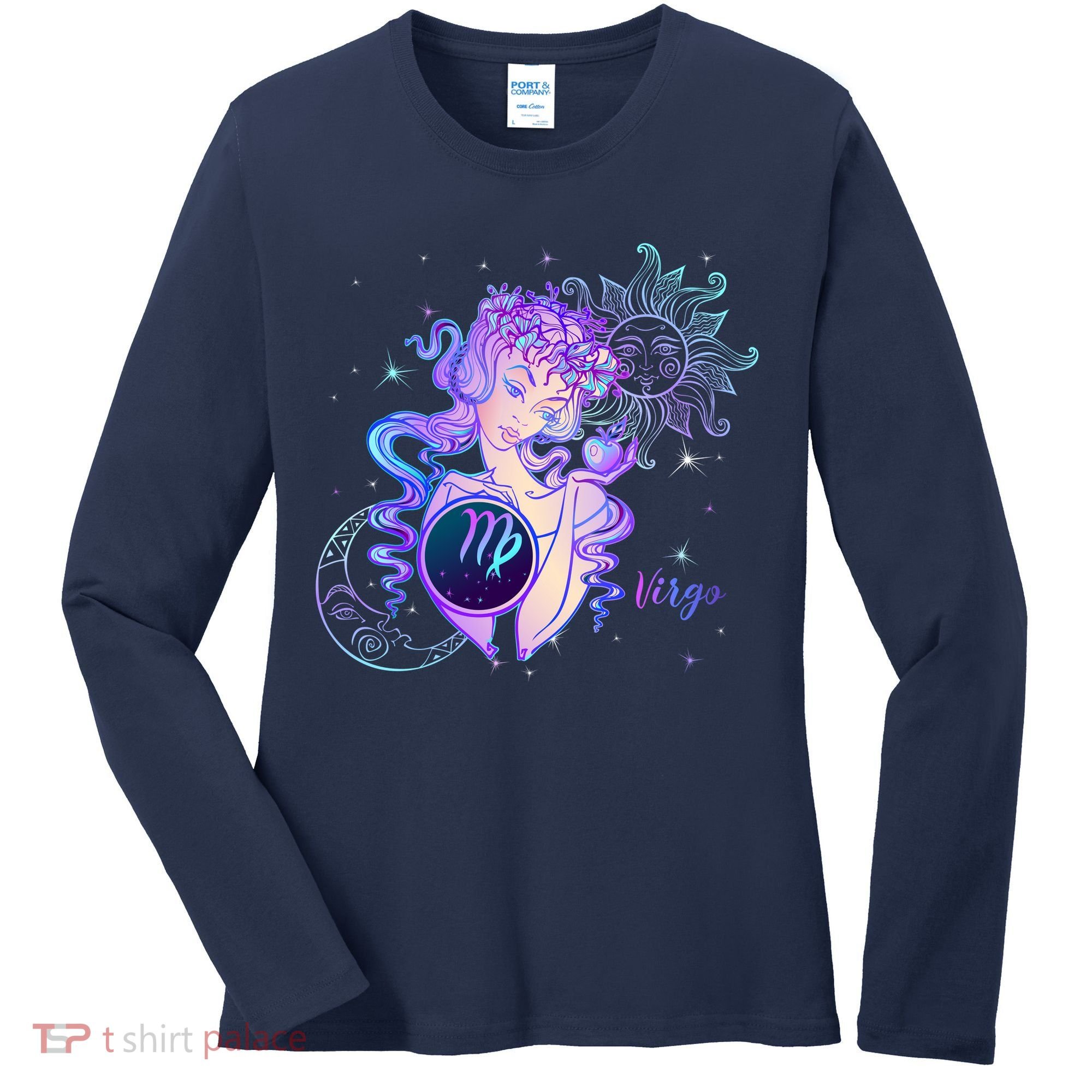 Virgo Zodiac Astrology Gift Women's Long Sleeve Shirt