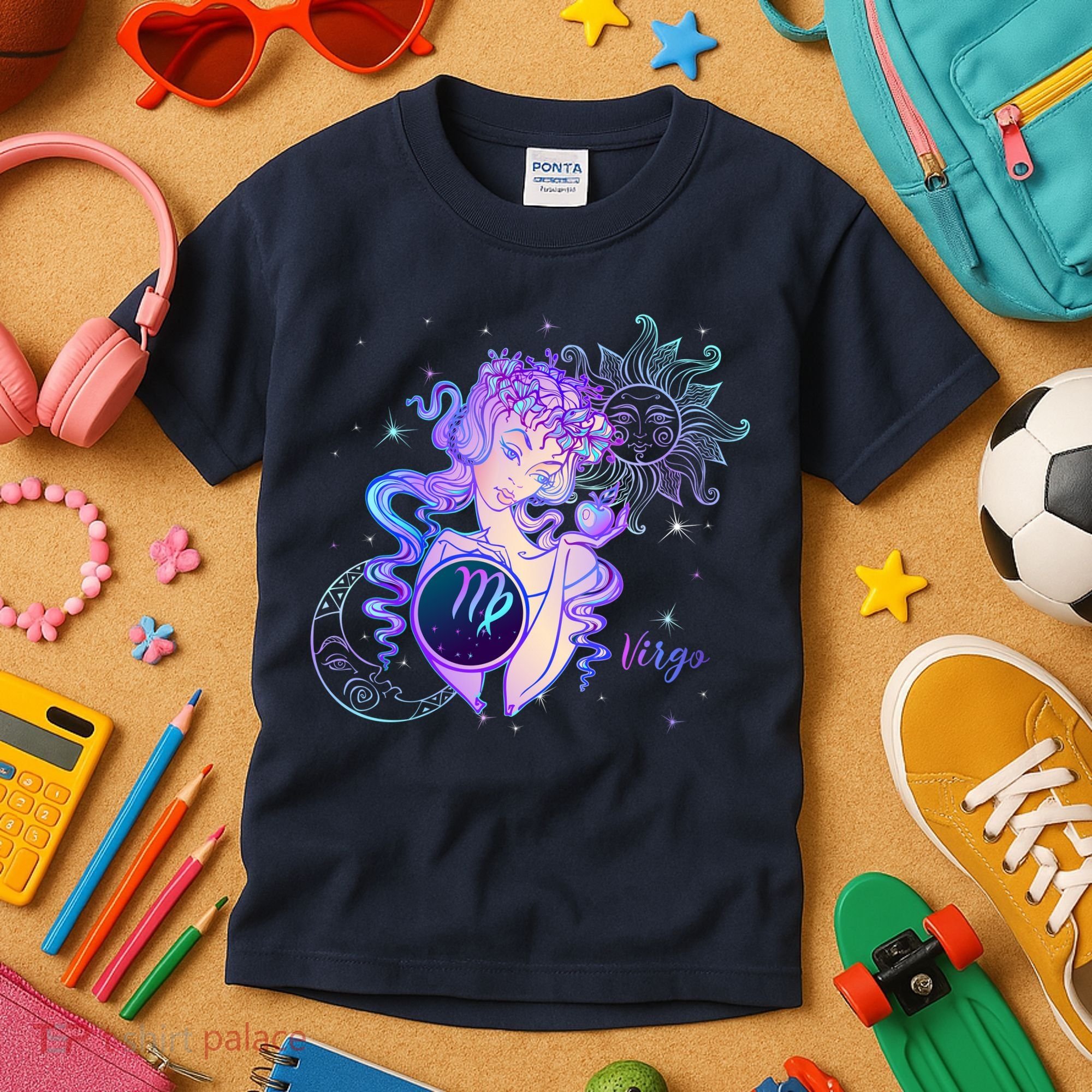 Virgo Zodiac Astrology Gift Kids T-Shirt