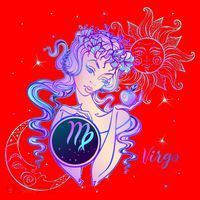 Virgo Zodiac Astrology Gift Santa Hat thumb 1