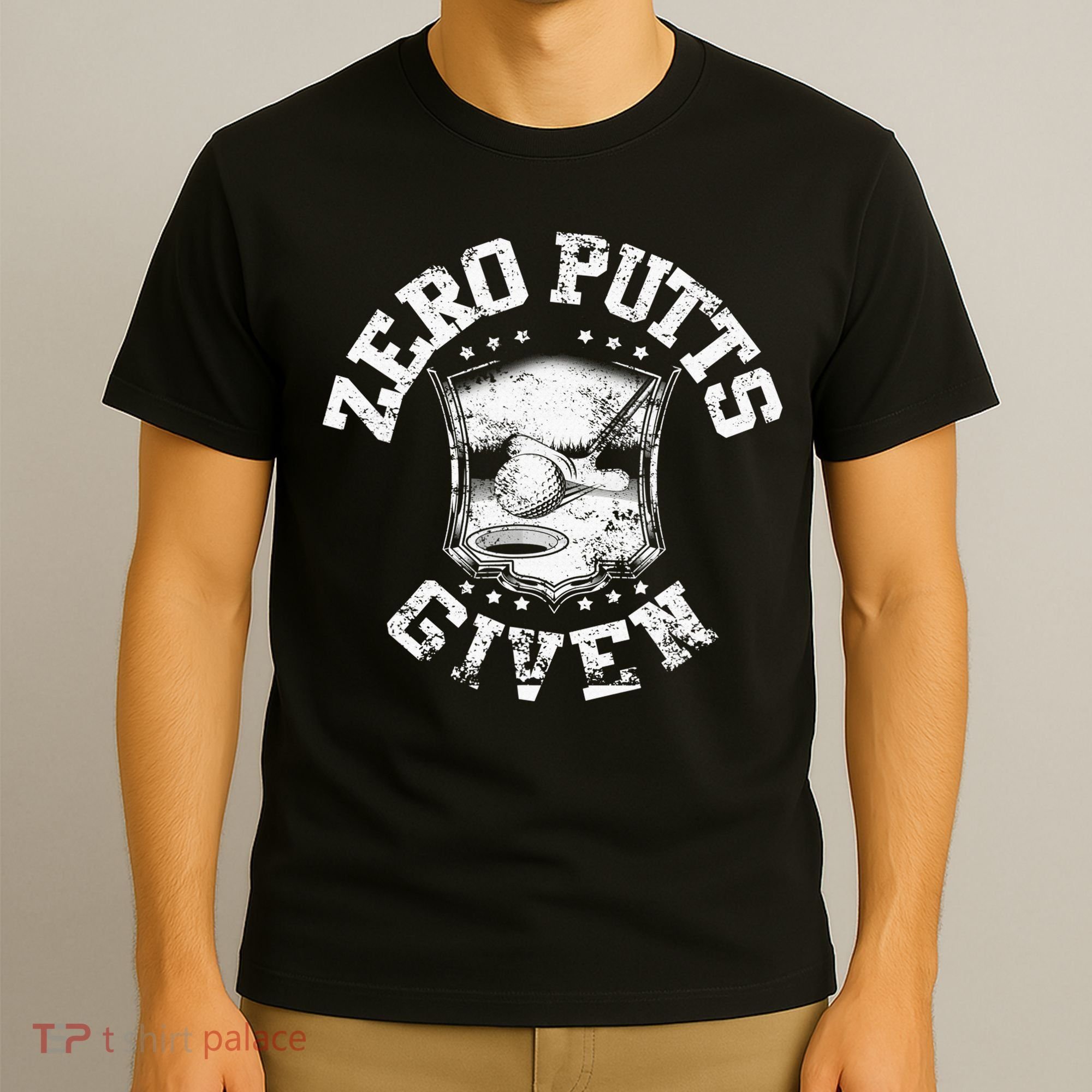 Vintage Zero Putts Given Golf Funny Golf Player Golfing T-Shirt
