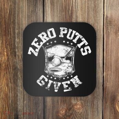 Vintage Zero Putts Given Golf Funny Golf Player Golfing Coaster