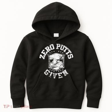 Vintage Zero Putts Given Golf Funny Golf Player Golfing Kids Hoodie