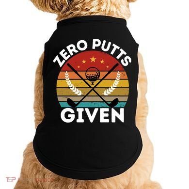 Vintage Zero Putts Given Golf Funny Golf Player Golfing Premium Doggie Tank