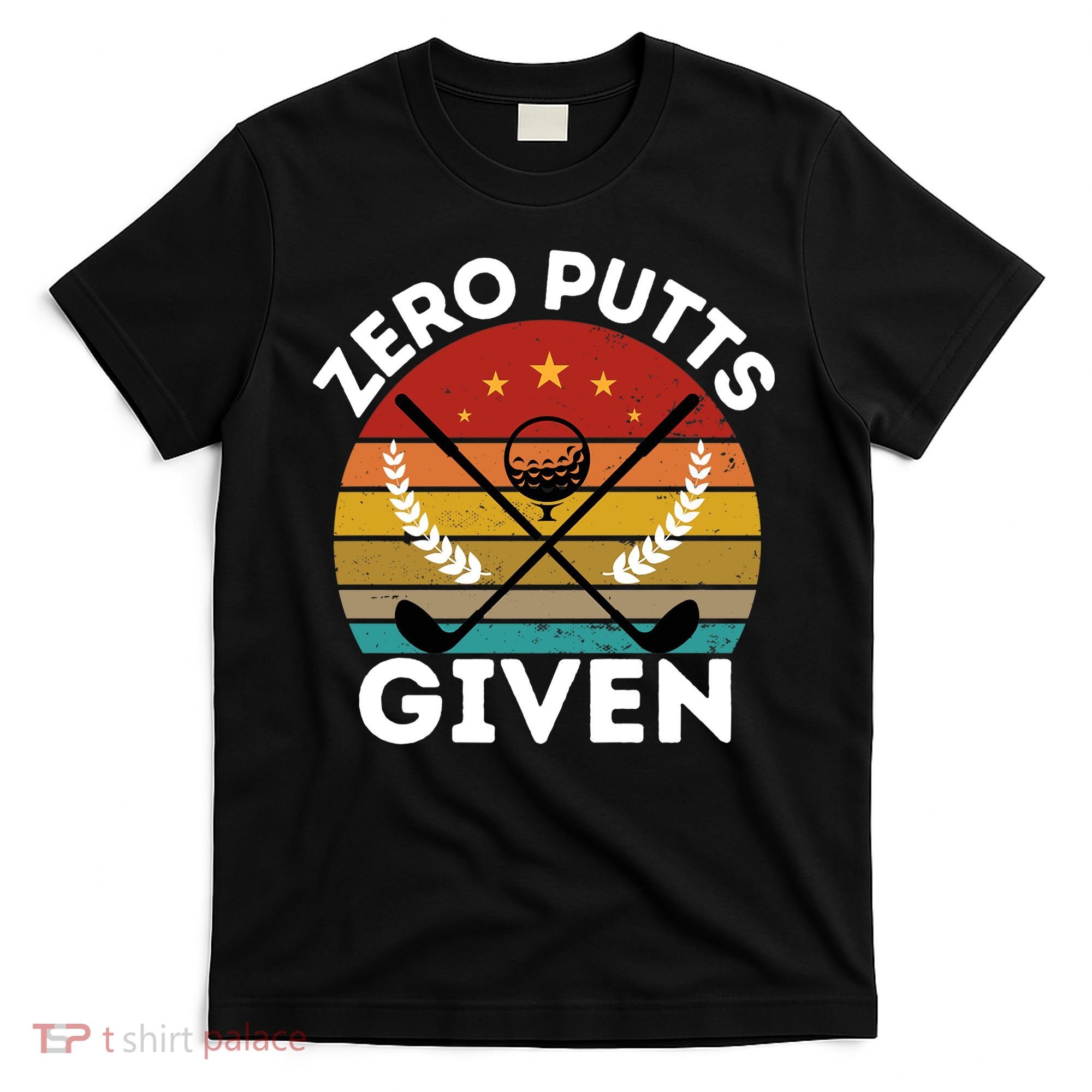 Vintage Zero Putts Given Golf Funny Golf Player Golfing Premium T-Shirt