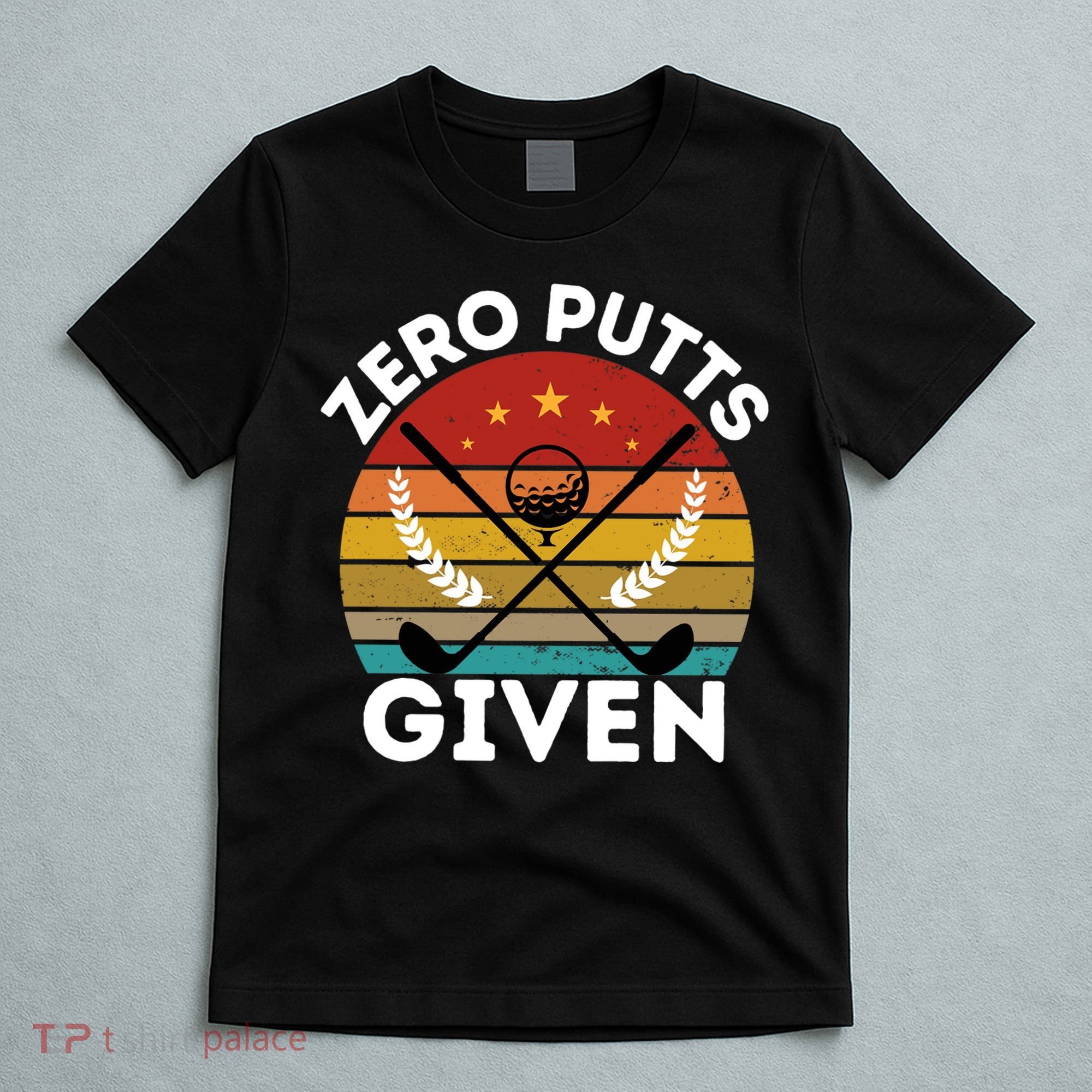 Vintage Zero Putts Given Golf Funny Golf Player Golfing Premium T-Shirt