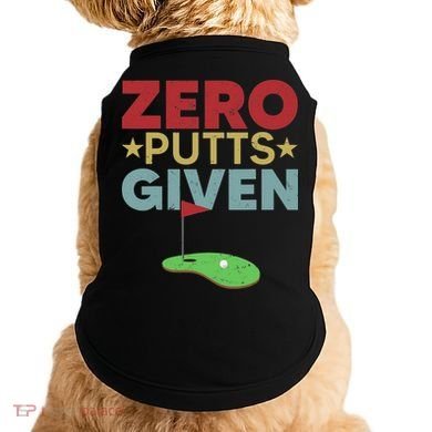 Vintage Zero Putts Given Golf Funny Golf Player Golfing Doggie Tank