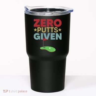 Vintage Zero Putts Given Golf Funny Golf Player Golfing Tumbler