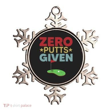 Vintage Zero Putts Given Golf Funny Golf Player Golfing Ornament
