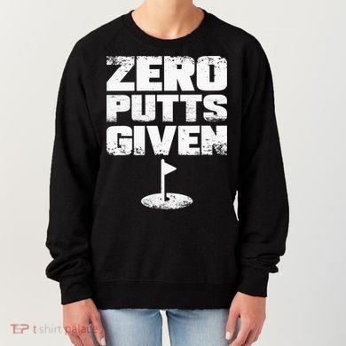 Vintage Zero Putts Given Golf Funny Golf Player Golfing Women's Sweatshirt