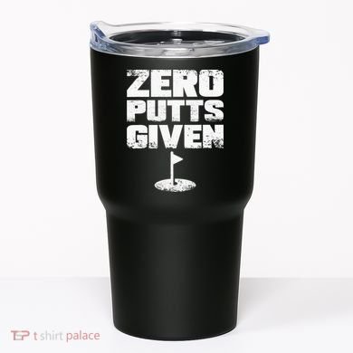 Vintage Zero Putts Given Golf Funny Golf Player Golfing Tumbler