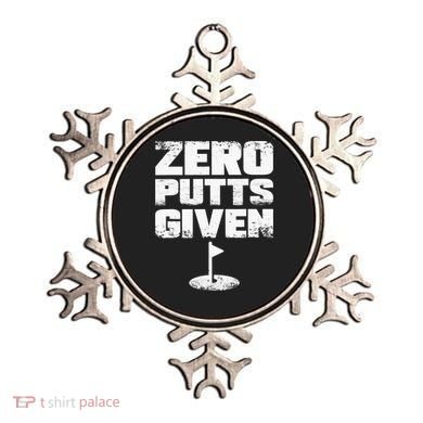 Vintage Zero Putts Given Golf Funny Golf Player Golfing Ornament