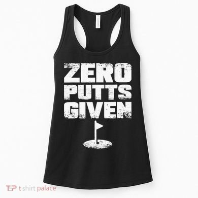 Vintage Zero Putts Given Golf Funny Golf Player Golfing Women's Tank Top