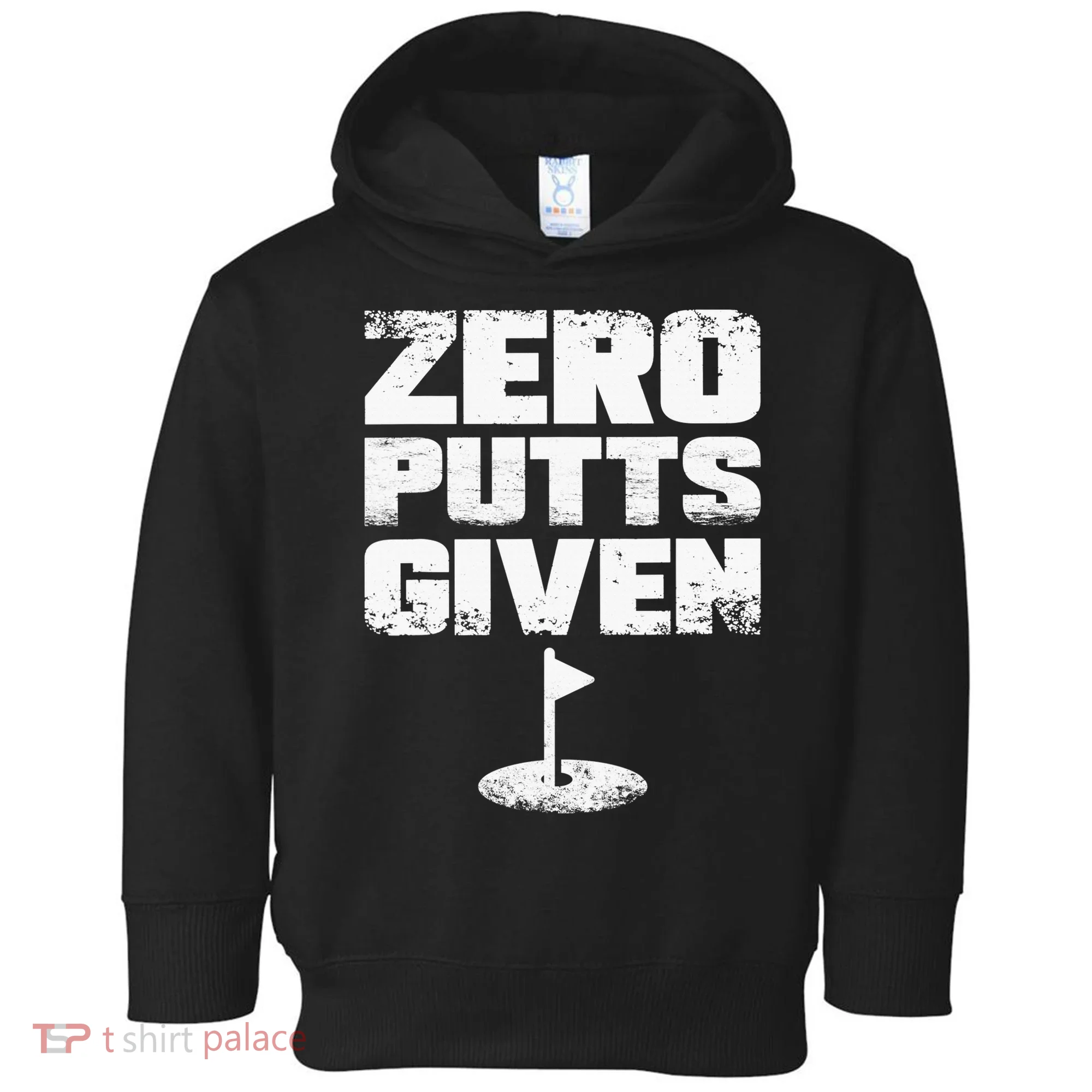 Vintage Zero Putts Given Golf Funny Golf Player Golfing Toddler Hoodie